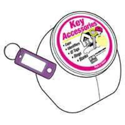 Kt138 Key Id Tag With Split Ring - Assorted Colors