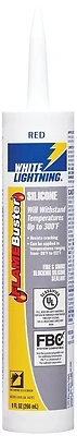 Flame Buster Fire & Smoke Blocking Silicone Sealant, 10 Oz, Red