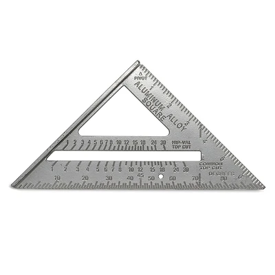 7 In. L Aluminum Rafter Angle Square Model 11059 For Accurate Measuring