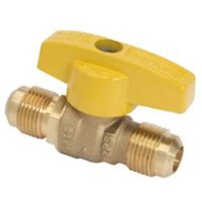 Brasscraft Tbvf8 Gas Ball Valve 1/2 Od Flare X 1/2 Od Flare