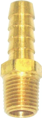 M-271c Solid Brass Hose Barb 1/4 In Npt With 3/8 In Id