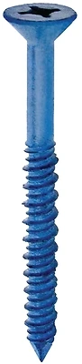 632t Flat Head Concrete Screw, 1/4" X 2-1/4", Pack Of 100 With Bits