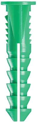 Plastic Screw Anchor 1-1/2 In, Model 197s, For Hollow Walls
