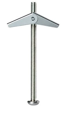 Anchors 096y Spring Toggle Bolt 1/4 Inch X 4 Inch Steel Plated