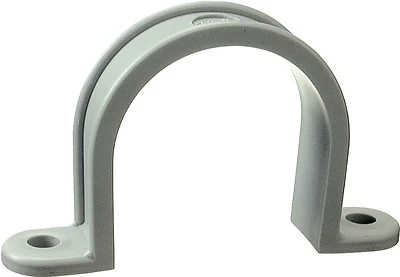 71205b Pvc Two Hole Conduit Strap 1/2 Inch Gray