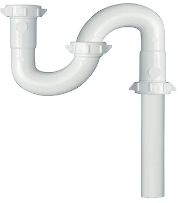 Plumb Pak PP20943 Plastic S-Trap with Slip Joint, 1-1/4 In. X 24 In.