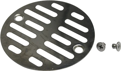 Plumb Pak PP825-50 Shower Drain Grid, Chrome Plated, 3-5/16 In OD