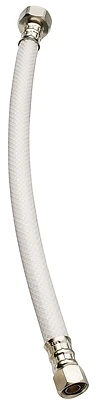 Plumb Pak PP23860LF Vinyl Faucet Supply Line, 3/8 In. Compression x 1/2 In. FIP, 12 In.