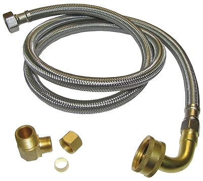 Plumb Pak PP23834 Dishwasher Supply Line, 3/8 In. Compression x MIP, 72 In.