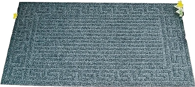 Grey Rubber Door Mat 30" L X 18" W - Model 06abshe-02-3l
