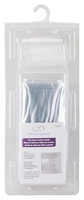 Clear Vinyl Shower Curtain 70 X 72 Inches Model Sd-625cl-3l