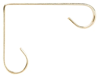 Mintcraft GB0163L 4-Inch Brass Scroll Planter Bracket, Wall Mount