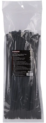 Cv280w-1003l 11-inch Black Nylon Cable Tie 50 Lb Strength 100 Pieces