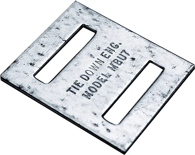 Engineering 59140a Double Slot Strap Buckle - Pack Of 50, Steel, Galvanized