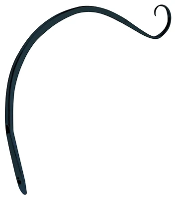 Mintcraft GF-3023 9-In Forged Black Hanging Plant Hook, Wall Mount