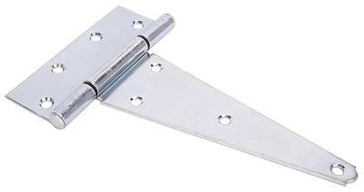 Hth-z08-013l 8 In Heavy-duty Zinc T-hinge, Steel, Fixed, Pack Of 5