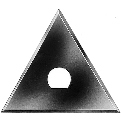 Hyde 10420 Triangle Replacement Scraper Blade, 2-3/4 In., High Carbon Steel