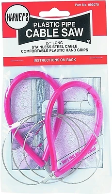 Harvey 093070 Cable Saw, 27 In. Rustproof Stainless Steel, Plastic Handle
