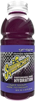 Sqwincher Grape Electrolyte Drink, Ready-to-Drink, 20 Oz Bottle