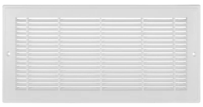 Rg3012 Plastic Sidewall Grille, 18 X 6 Inches, White, High-density Polystyrene