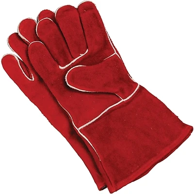 Imperial KK0159 Fireplace Gloves, Cowhide Leather, Universal Size, Red