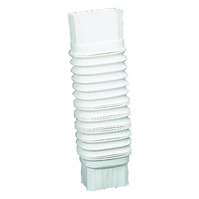 Gutter Flex Elbow, White, 2 x 3 In.