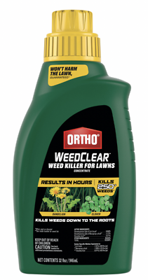 Ortho 0204710 WeedClear Concentrated Lawn Weed Killer, 32 oz