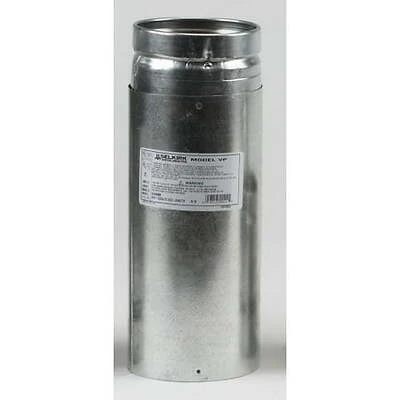 Pellet Stove Pipe, Adjustable, L-Vent, 4 x 12-In.