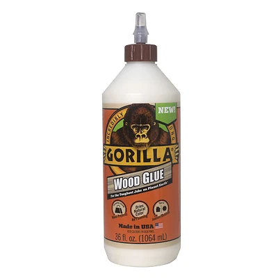 Gorilla 6206001 Wood Glue, Light Tan, 36 Oz