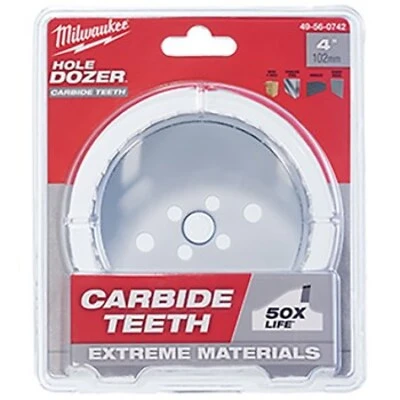 4 In. Hole Dozer Carbide Teeth Hole Saw - Model 49-56-0742