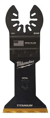 Milwaukee 49-25-1263 Oscillating Blade, 1-3/4 In. Titanium Bi-Metal, 3-Pack