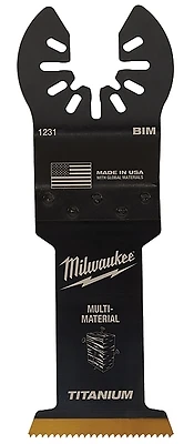 Milwaukee 49-25-1233 Open-Lok Oscillating Blade, 1-3/8 In, HCS/Titanium, 3-Pack