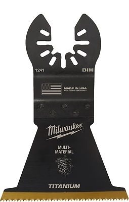 Milwaukee 49-25-1241 Oscillating Blade, 2-1/2 In., Titanium Bi-Metal