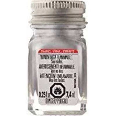Testors 1146TT Enamel Craft Paint, Gloss Silver, 0.25 Oz.