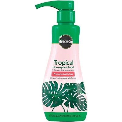 Miracle-Gro 4005906 Tropical Houseplant Food, 8 fl oz Liquid Concentrate