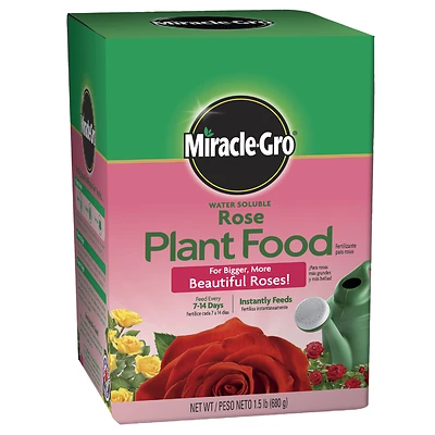 Miracle-Gro 200022 Water Soluble Rose Plant Food, 1.5 Lbs.