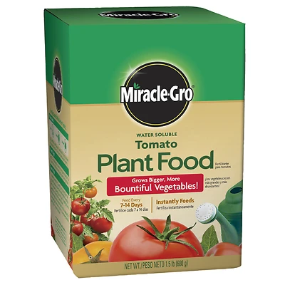Miracle-Gro 2000422 Water Soluble Tomato Plant Food, 1.5 Lbs.