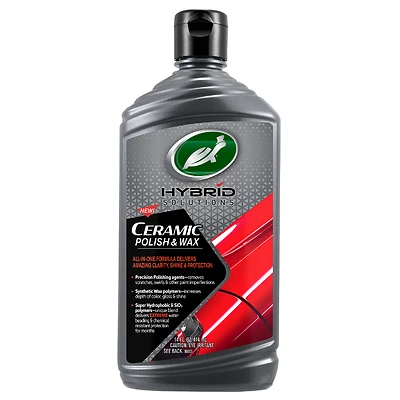 Turtle Wax 53412 Hybrid Solutions Ceramic Car Polish & Wax, 14 oz.