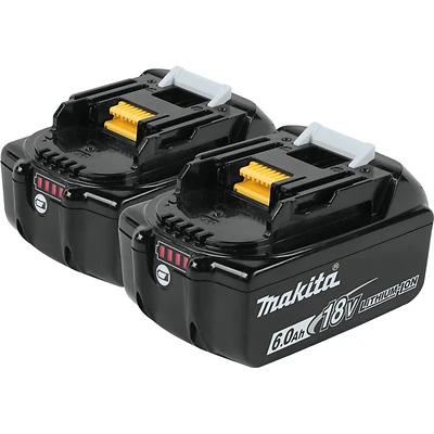 18v Lxt Lithium-ion 6.0 Ah Battery (2-pack) Model Bl1860b-2, 55 Min Charge