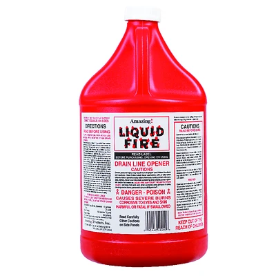 Liquid Fire LF-G-4 Drain Line Opener, Liquid, 1-Gal.
