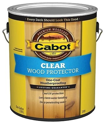 Cabot 2101-07 Clear Wood Protector, Waterproofer, 1-Gallon