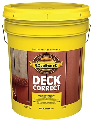 Cabot 25200-08 Deck Correct Tintable Resurfacer, 5-Gallon