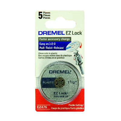 Dremel EZ476 Plastic Cut-Off Wheels, 1-1/2 In., 5-Pack