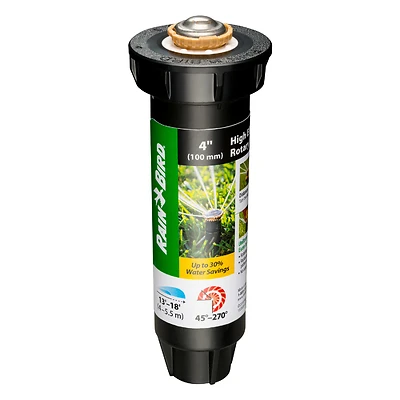 Rain Bird 12SARVAPRO Mini Rotor Sprinkler, Adjustable, 4-In. Pop-Up, 13-18-Ft.