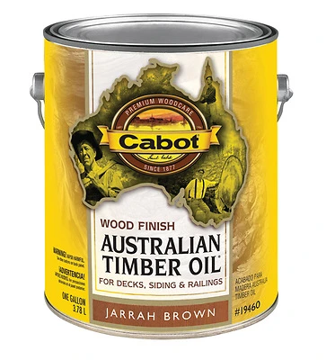 Cabot 19460-07 Australian Timber Oil Wood Finish, Jarrah Brown, 1-Gallon