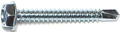 Midwest Fastener 10281 Self-Drilling Sheet Metal Screw, #10 x 1-1/2 In, Hex