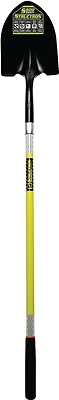 49750 Round Point Shovel, 48 In Fiberglass Handle, 14 Gauge Steel Blade