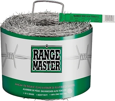 Rangemaster 3 In. H X 1,320 Ft. L Class 3 Barbed Wire, 15.5 Gauge