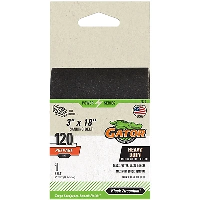 3" X 18" Sanding Belt, 120 Grit, Model 7770
