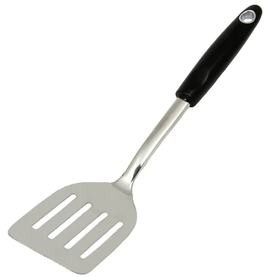 Chef Craft 13 In. Black/silver Stainless Steel Turner (model 12510) - 3 Pk
